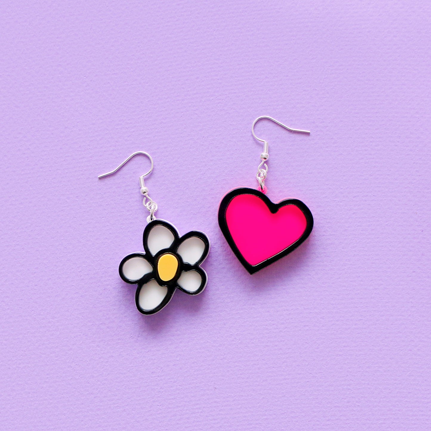 Daisy heart dangles