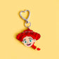 Cowgirl keyring