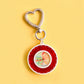 Cowgirl vinyl keyring