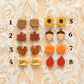 Cosy season studs (pack of 4)
