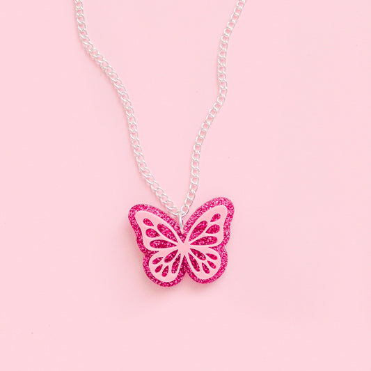 Butterfly babe necklace (6 colours)