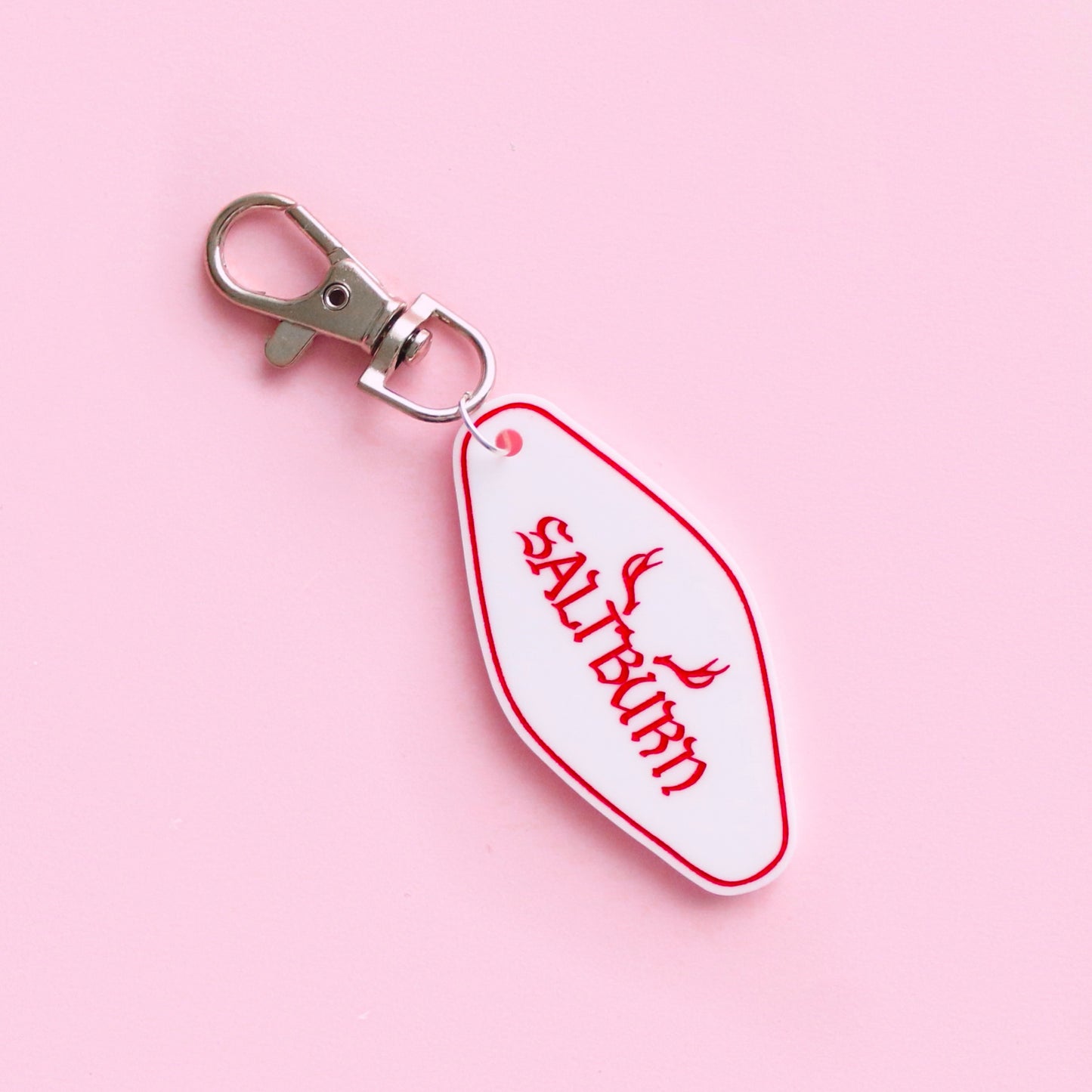 Saltburn white Keyring