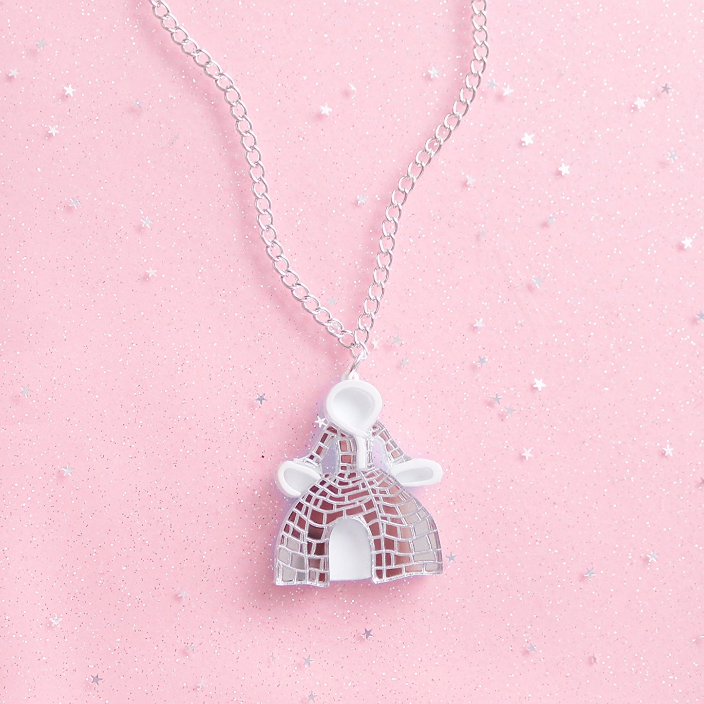 Igloo dress necklace