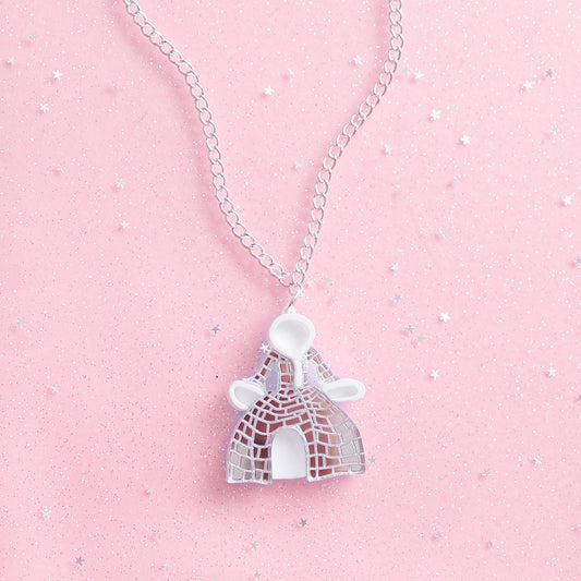 Igloo dress necklace