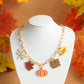 Autumn charm necklace