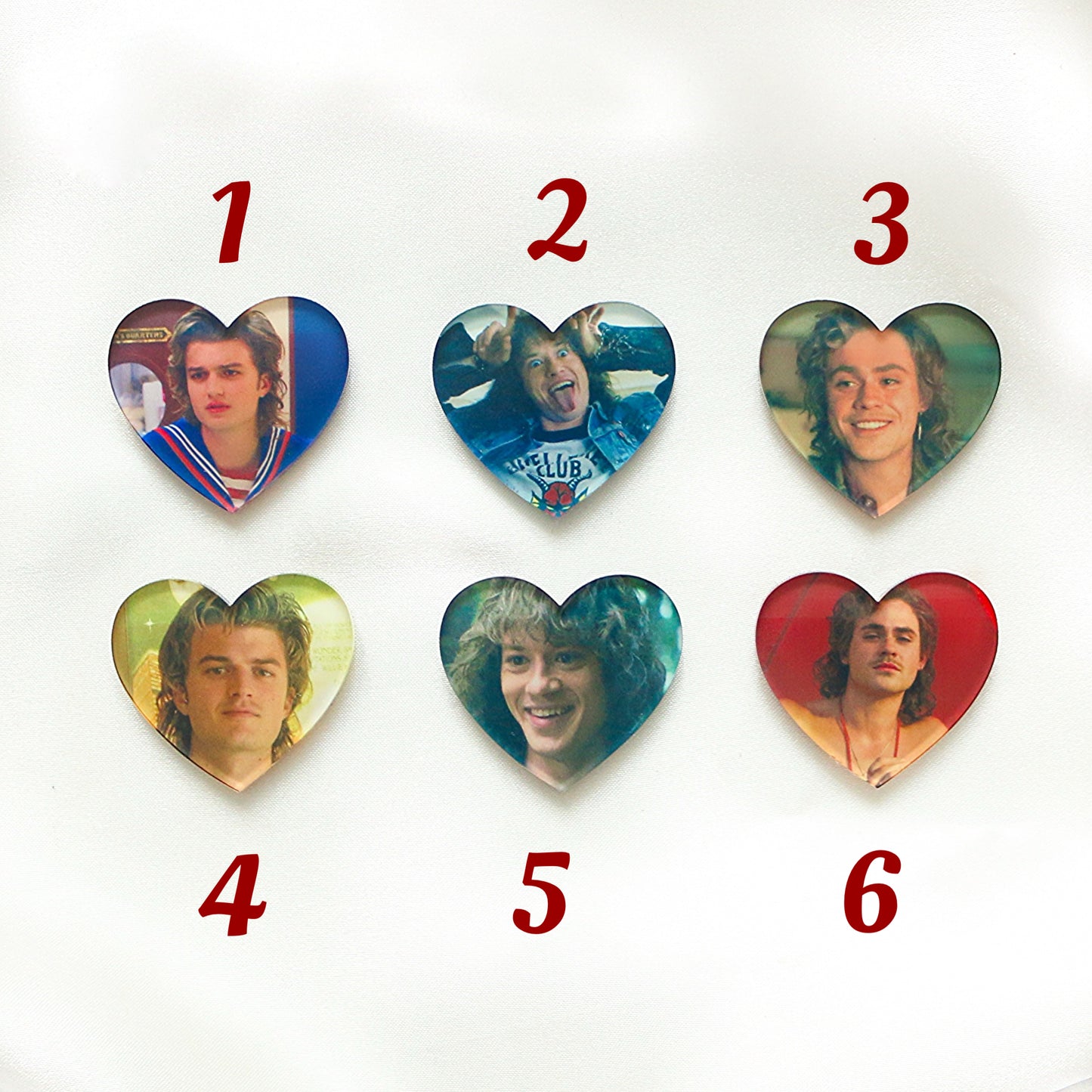 Heartthrobs keyrings