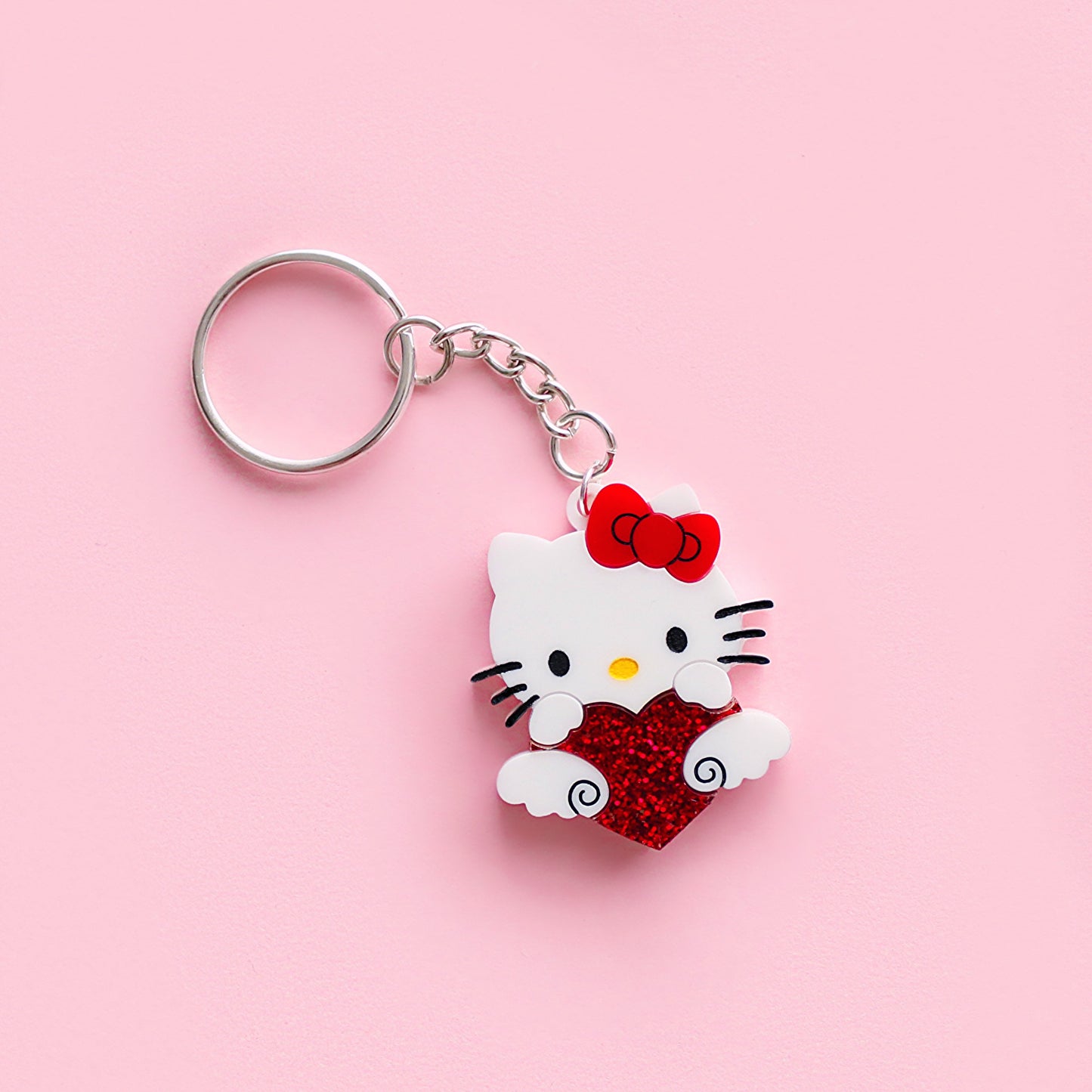 Red Hello Kitty Keyring