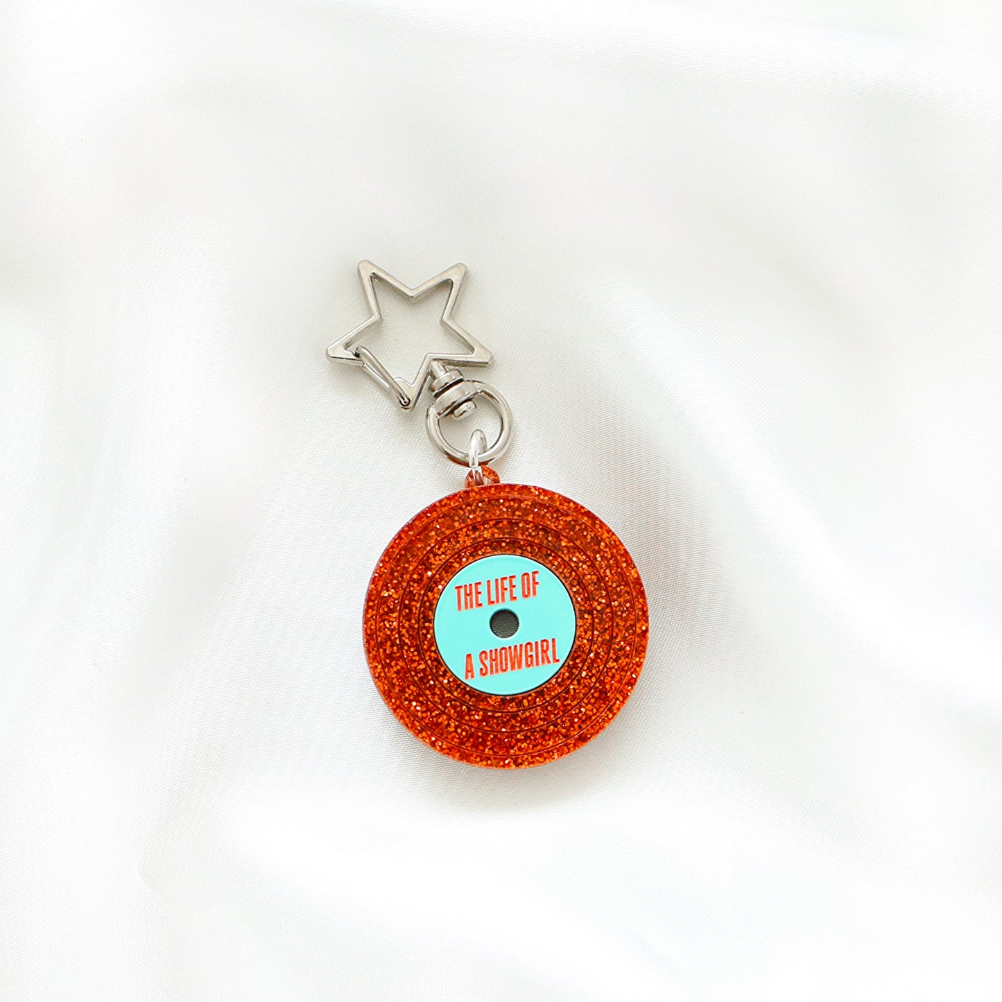 Orange Vinyl keyring