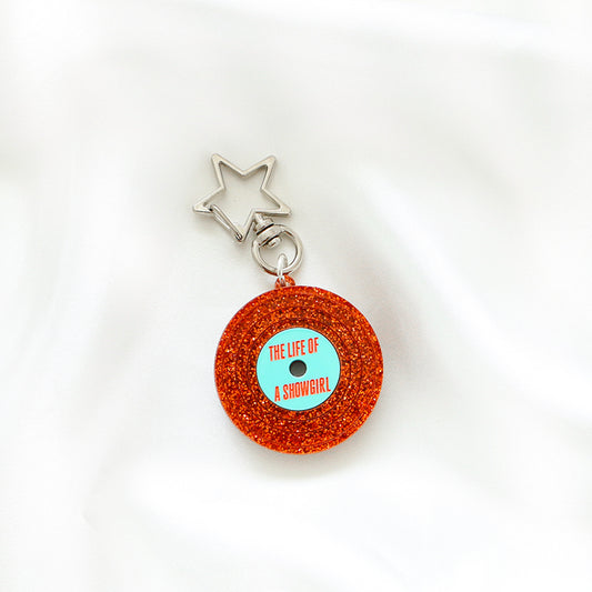 Orange Vinyl keyring