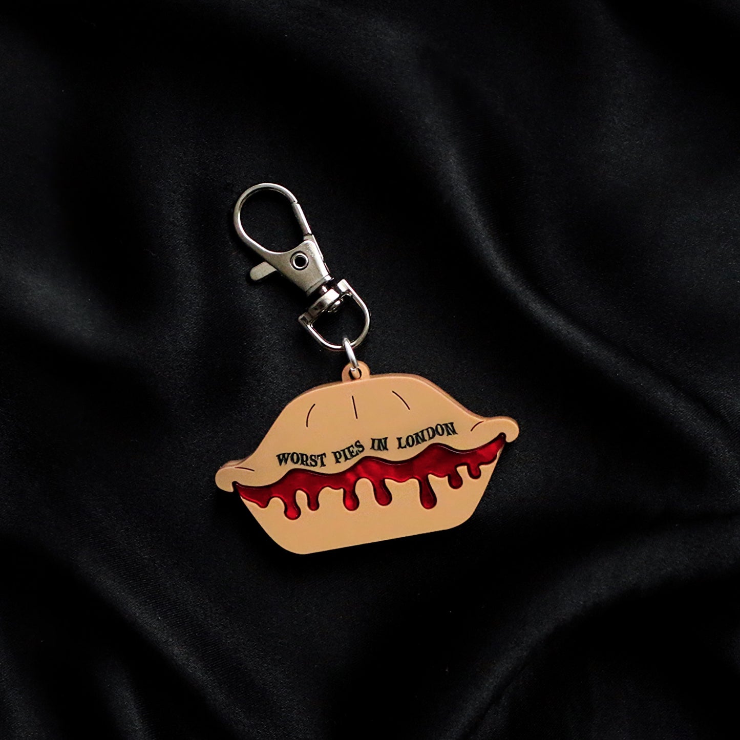 Worst bloody pies keyring