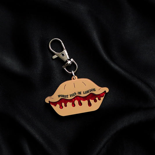 Worst bloody pies keyring