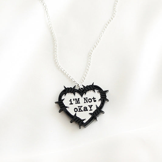 Not okay necklace