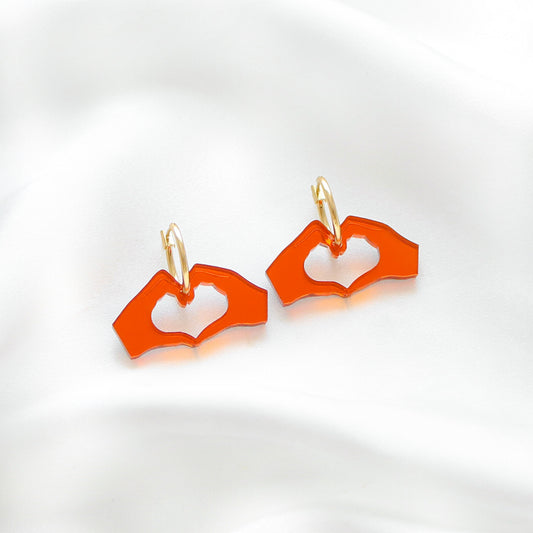 Orange Heart hands